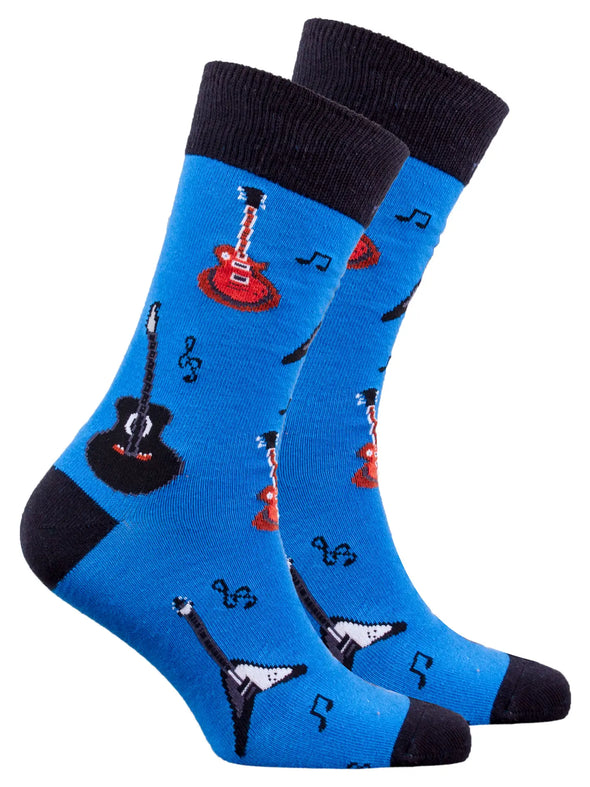 Men's Guitars Crew Socks