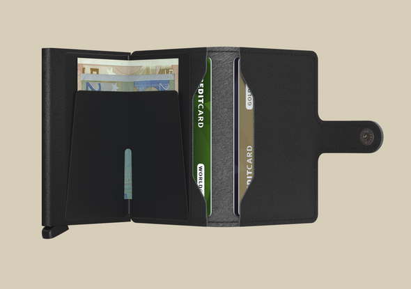 Miniwallet in Yard Powder Black