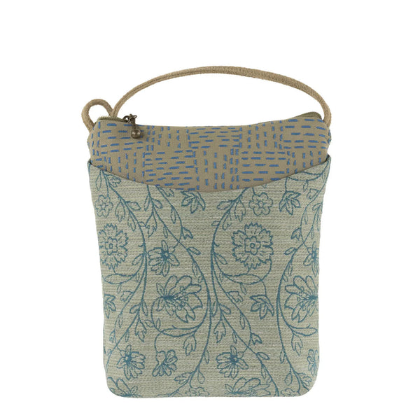 Busy Bee Crossbody in Filigree Teal