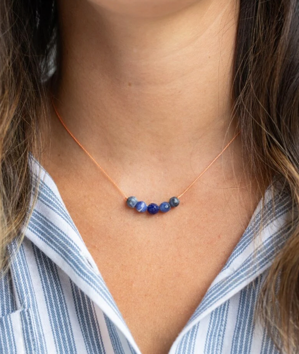 Sodalite Big Wishes Necklace for Confidence