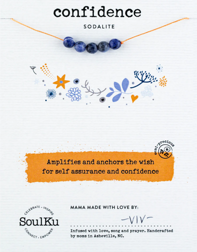 Sodalite Big Wishes Necklace for Confidence