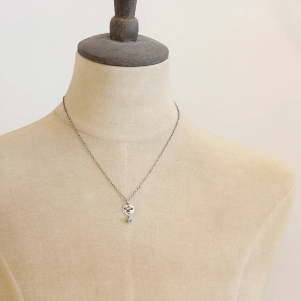Mini Soar Speckled Turquoise Necklace