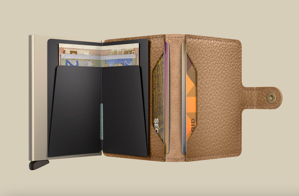 Miniwallet in Pebble Cappuccino
