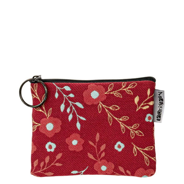 Coin Purse in Flora Red