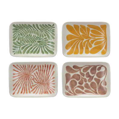 Hand-Painted Stoneware Plate (Single Item)