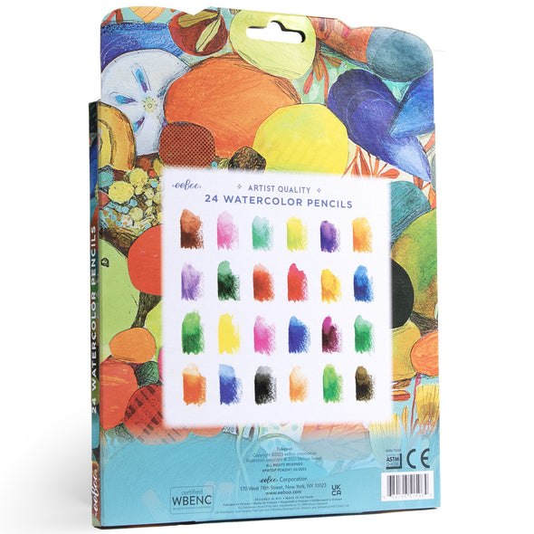 Tidepool Watercolor Pencils - 24 Count