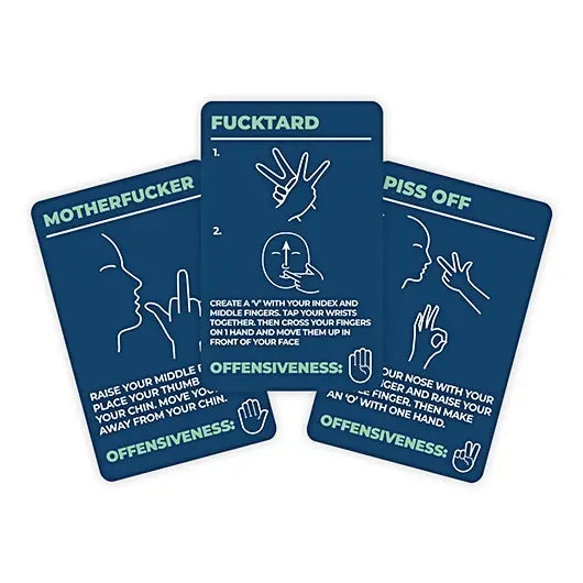 How To Swear in Sign Language Card Pack