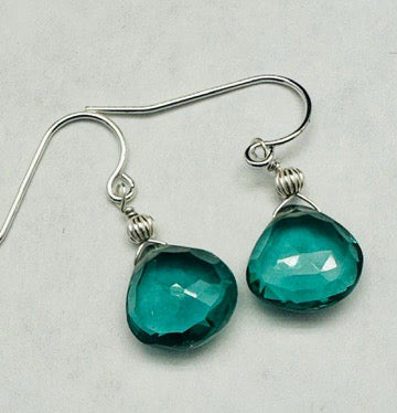 Blue/green Quartz Earrings