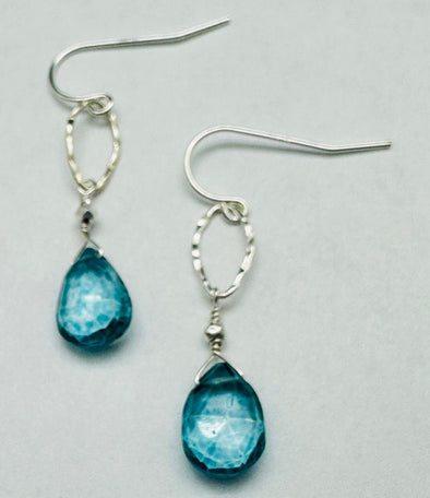 Blue Quartz Earrings