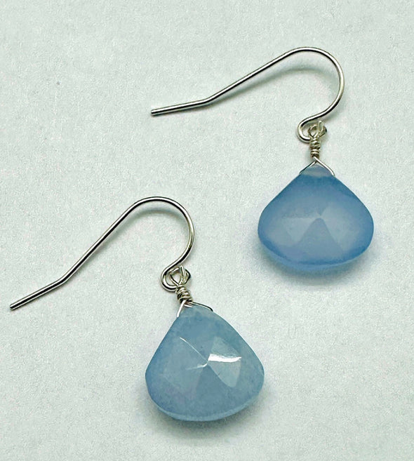 Lavender Chalcedony Earrings