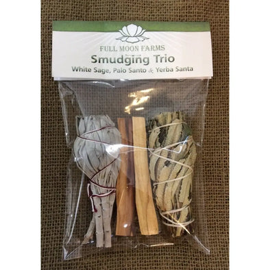 Smudging Trio - White Sage with Palo Santo and Yerba Santa