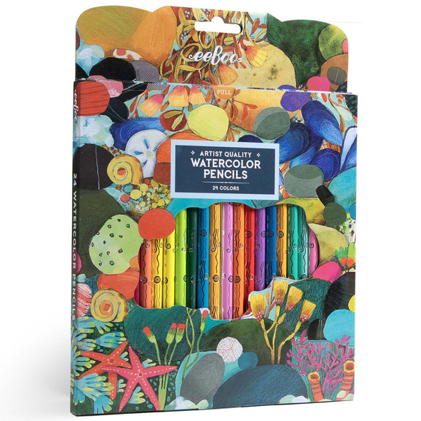 Tidepool Watercolor Pencils - 24 Count
