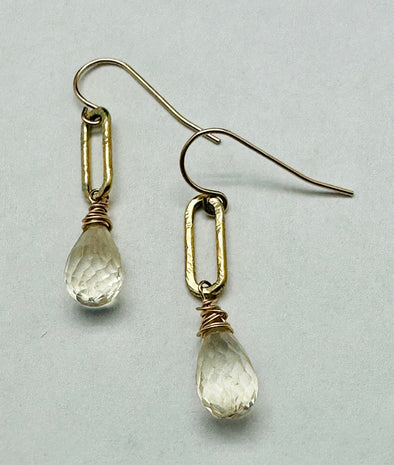 Golden Quartz Earrings