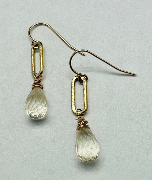 Golden Quartz Earrings