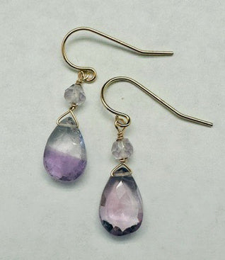 Pink Amethyst Earrings