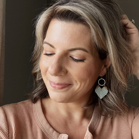 Astoria Earrings in Desert Sage