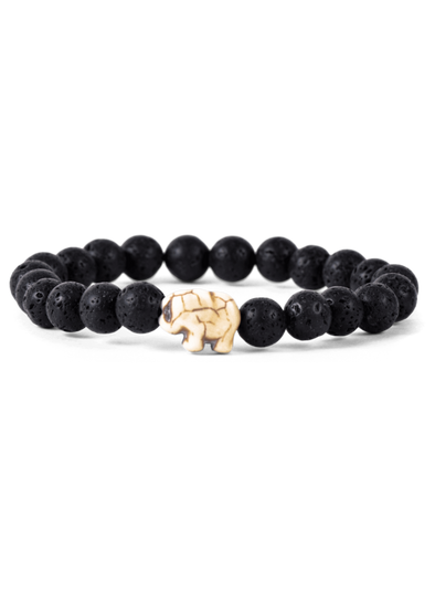 The Expedition Bracelet - Elephant Lava Stone