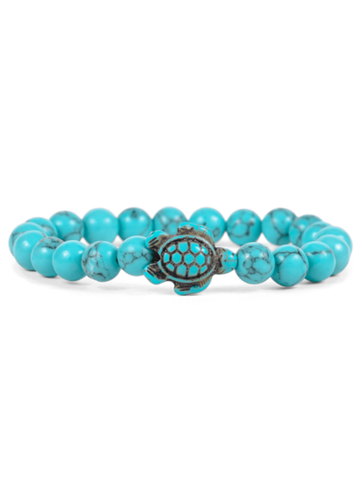 The Journey Bracelet - Turtle Crystal Blue