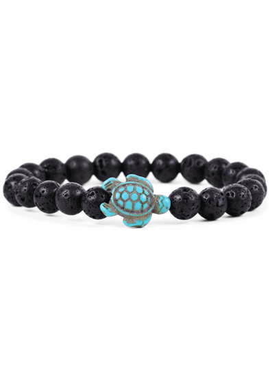 The Journey Bracelet - Turtle Lava Stone