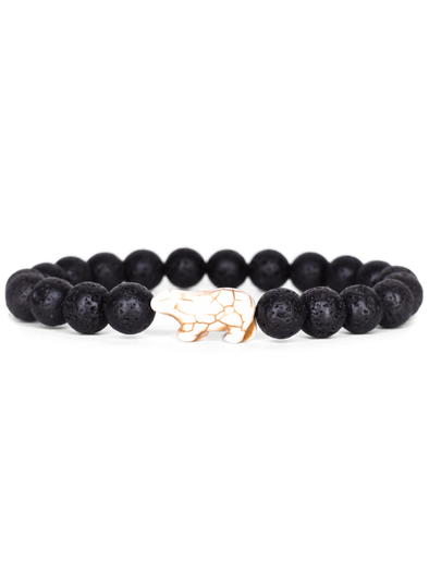 The Venture Bracelet - Polar Bear Lava Stone
