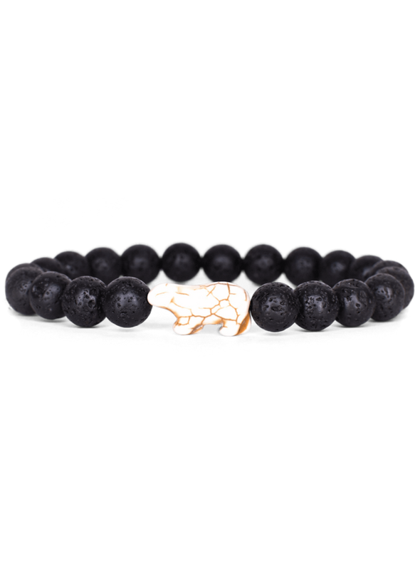 The Venture Bracelet - Polar Bear Lava Stone