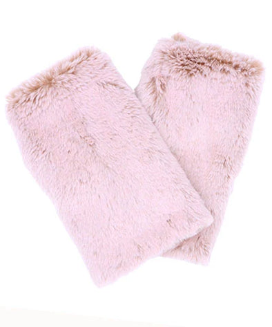 Reversible Fingerless Gloves in Frosted Cedar