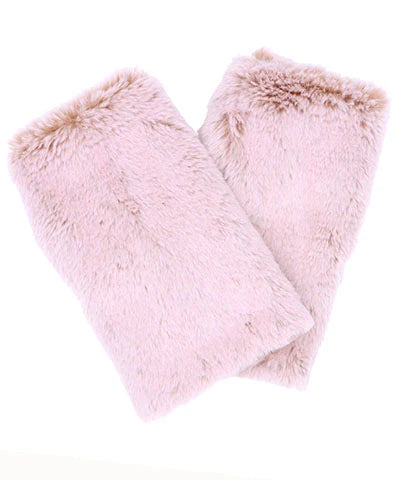 Reversible Fingerless Gloves in Frosted Cedar