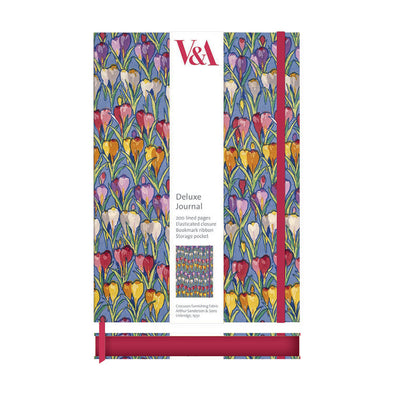 Row of Crocuses Deluxe Journal