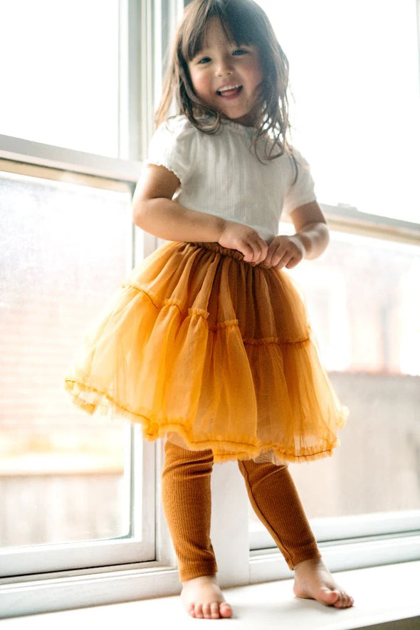 Gold Tutu Skirt & Legging