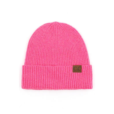 Recycled Yarn Beanie in Diva Pink