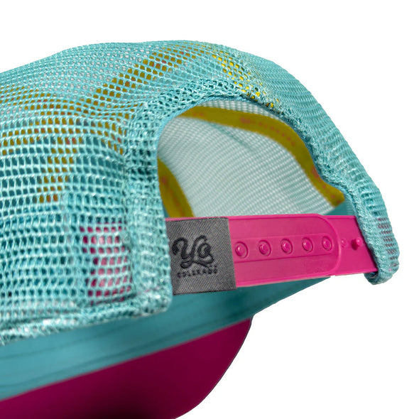 Turquoise Lake Fader Trucker Hat - Small