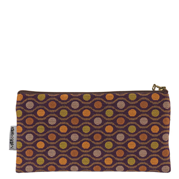 Heidi Wallet in Peacock Wine