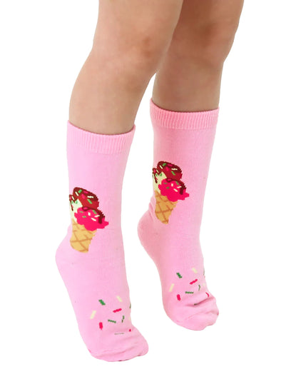 Kid's Ice Cream Gripper Socks