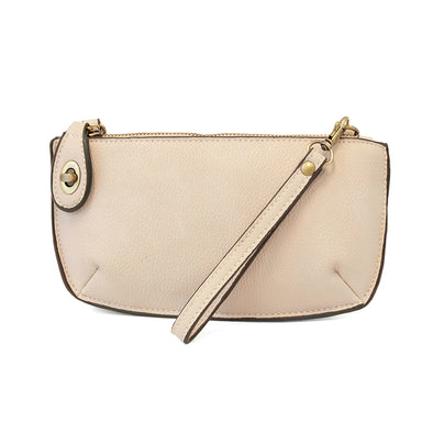 Mini Crossbody Wristlet Clutch in Stone