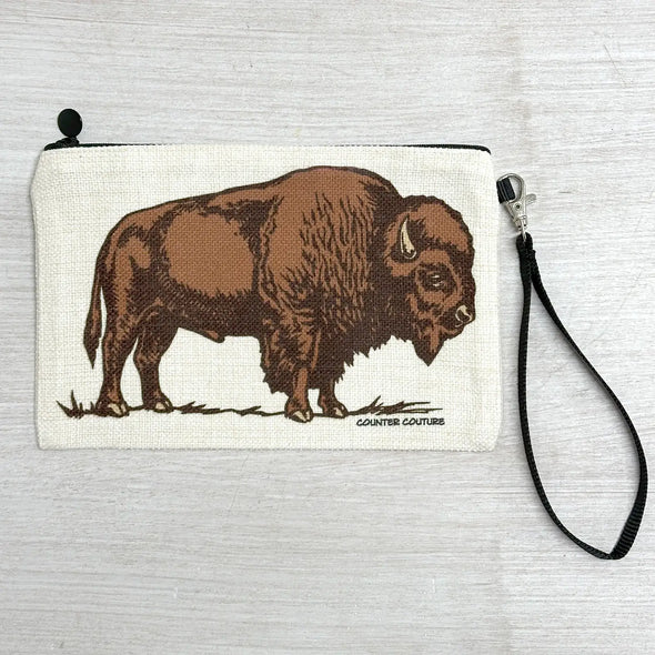 Bison Zipper Pouch Large