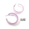 Chandler Hoop Earrings in Lilac