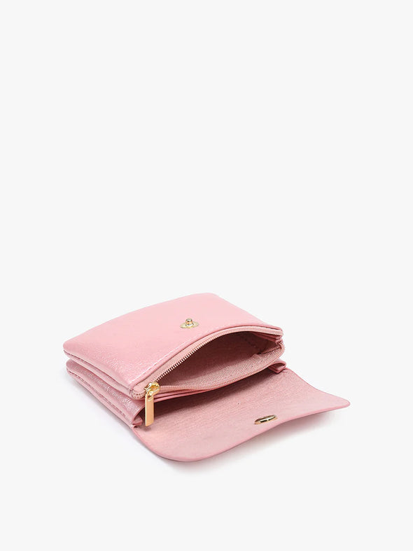 Ethel Vegan Mini Clutch Wallet in Gold
