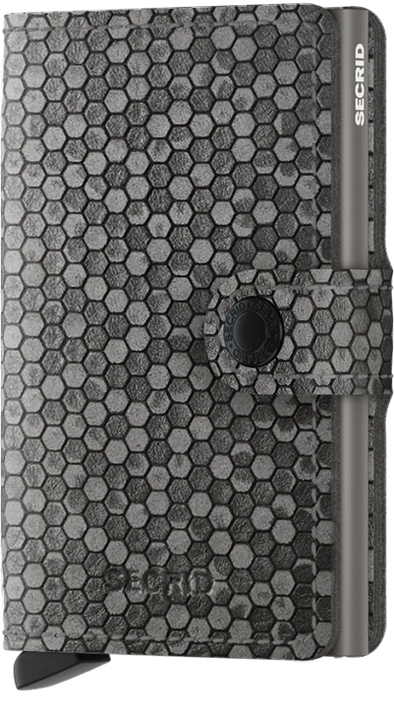 Miniwallet in Hexagon Grey