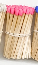 Apothecary Vial Safety Matches & Striker in Barbie Pink