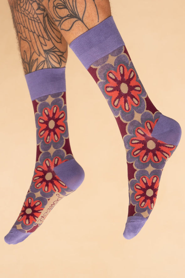 Men's Floral Mosaic Socks