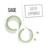 Chandler Hoop Earrings in Sage