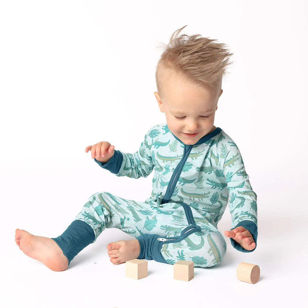 infant pajamas for summer Later Gator Convertible Baby PJs