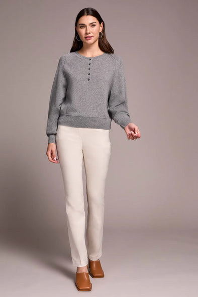 Cashmere Sweater in Heather Charcoal