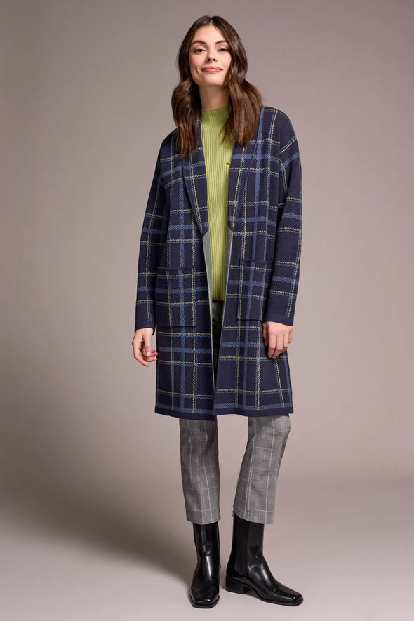 Double Knit Coatigan in Sapphire