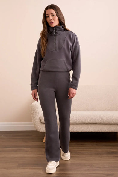 Techno Luxe Pull On Pant in Charcoal