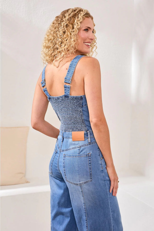 Tencel Wide Leg Jumpsuit in Amalficoast – Jacque Michelle