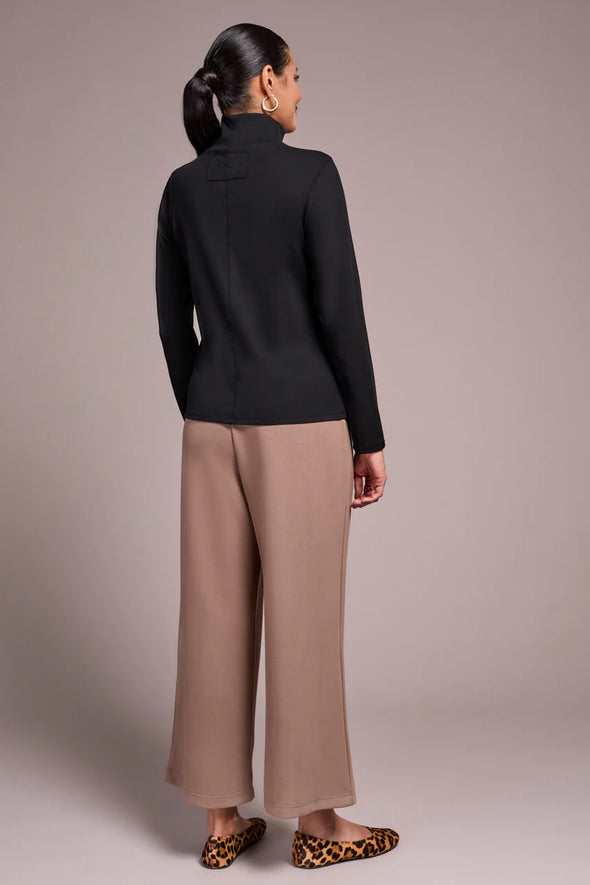 Long Sleeve Turtleneck Top in Black
