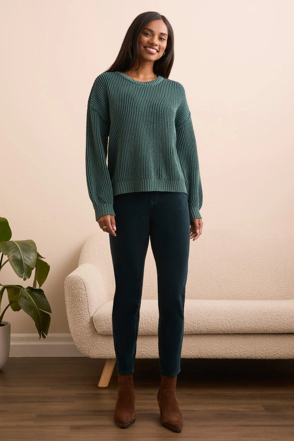 Chenille Sweater in Silverpine