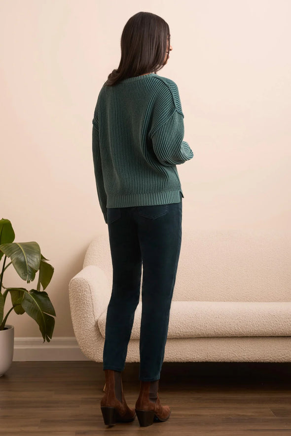 Chenille Sweater in Silverpine