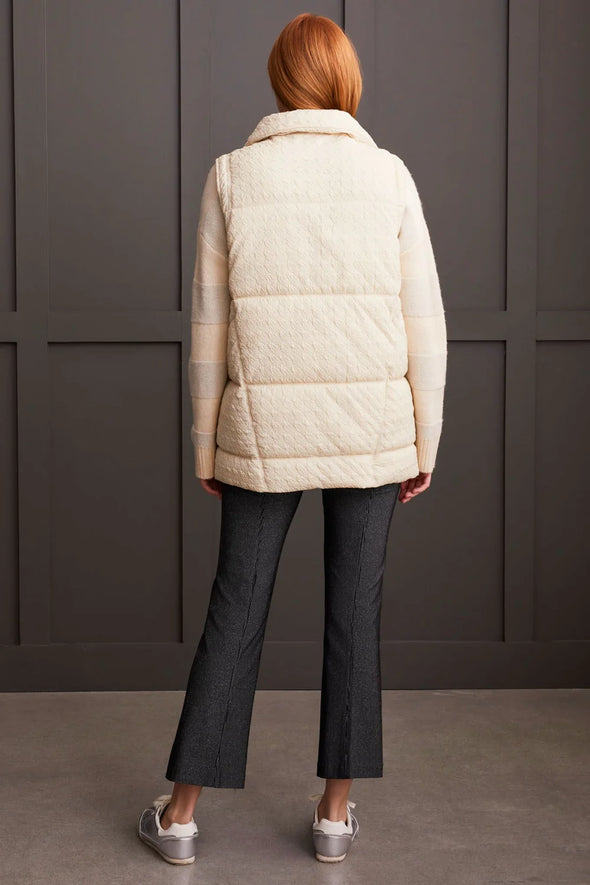 Moonstone Quilted Houndstooth Vest